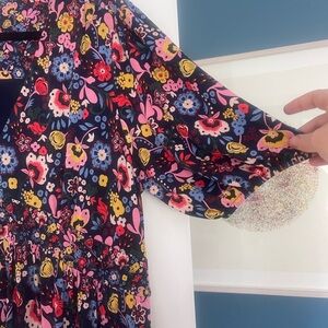 Biden floral short sleeve cotton dress size 16/18R-